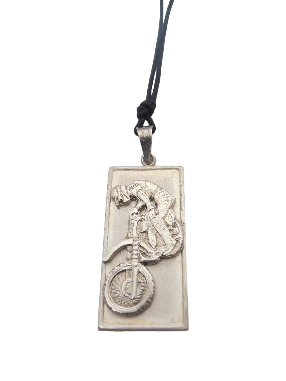 Moto de cross pendentif argent 925, l'idée cadeau idéale pour un pilote de motocross et enduro
