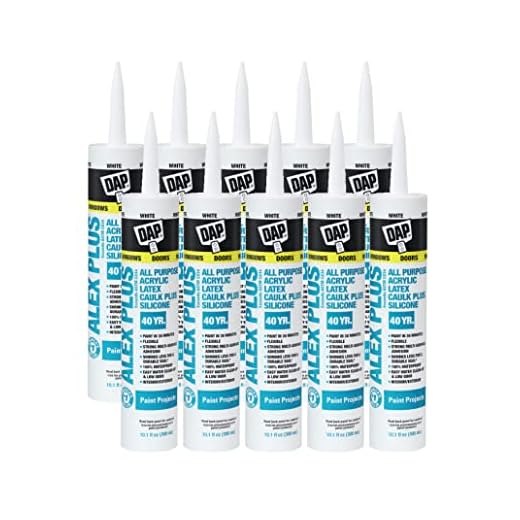 DAP ALEX Plus 10.1 oz. White Acrylic Latex Caulk Plus Silicone (1,296 Units/Pallet)