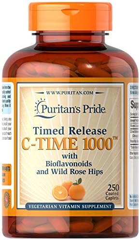 Puritans Pride Vitamin C 1000mg with Rose Hips for Immune Supports by  Puritan's Pride to Support a Healthy Immune System 250 Caplets