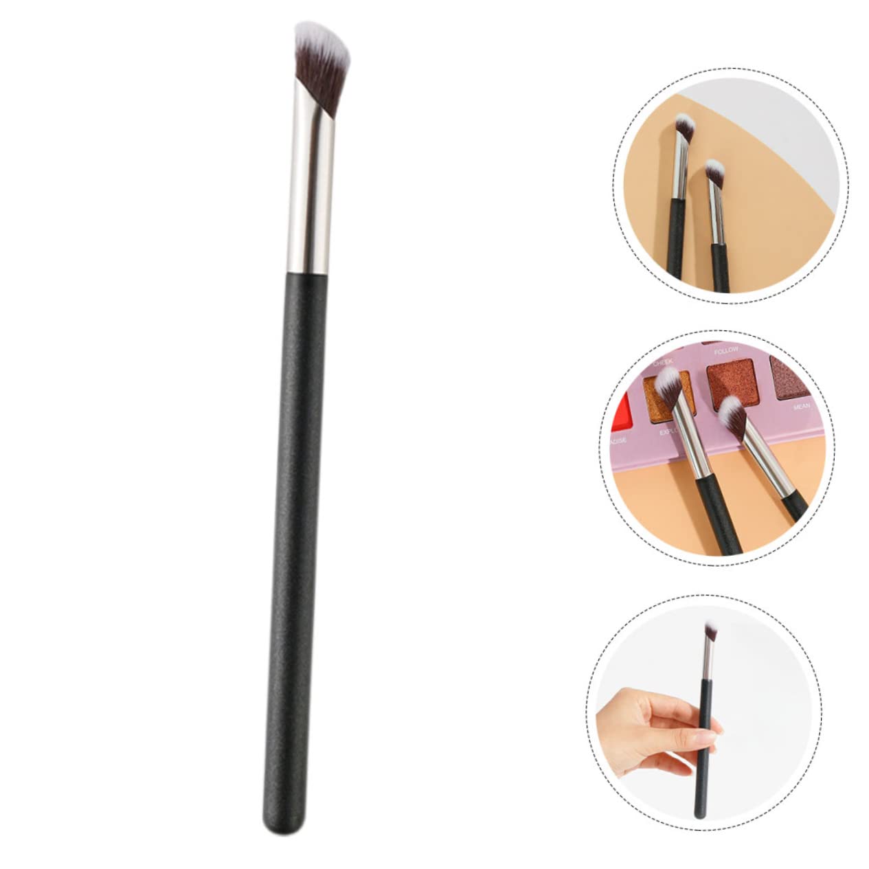 VINTORKY 2pcs Angled Concealer Brush Eye Makeup Brush for under Eye Cosmetics for Women Concealer Makeup Set Professional Tools