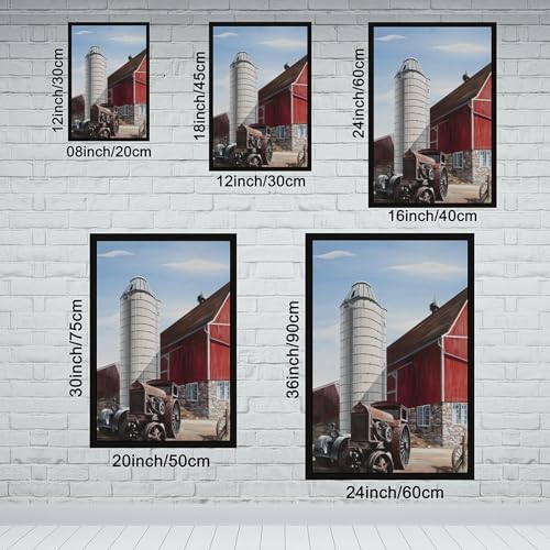 Toile Red Barns Lewandowski - Solution mur vide salon et bureau
