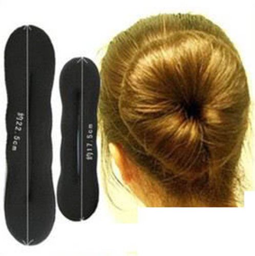 2pc Sponge Bun Clip Maker Former Foam Twist Hair Style Tool L S NEW