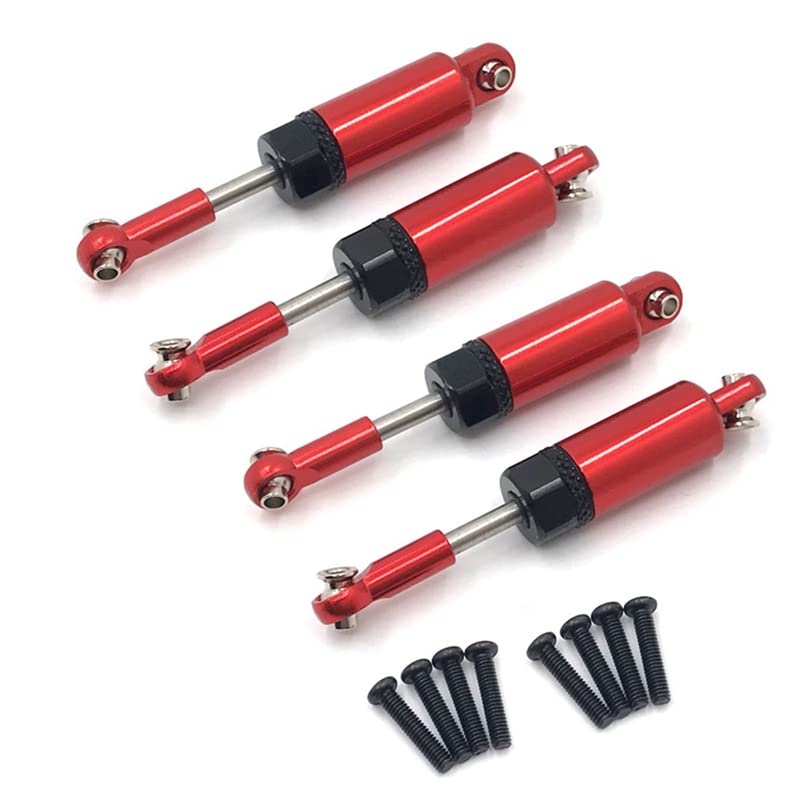 for Wltoys A959 A959-B A949 A969 A979 K929 Full Metal Shock Absorber Damper Upgrade Accessories 1/18 RC Car Parts(Red)