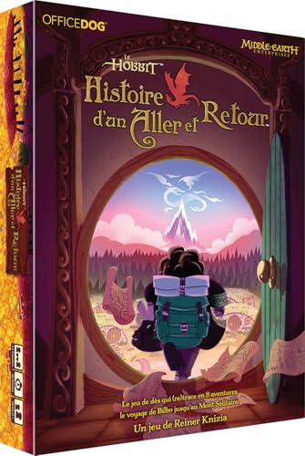 Asmodee - Le Hobbit : Histoire d’Un Aller et Retour - Office Dog - Roll&Write narratif - Jeu de société - Famille et Solo - Dès 10 Ans - 1 à 4 Joueurs - 30 Min - Version Française