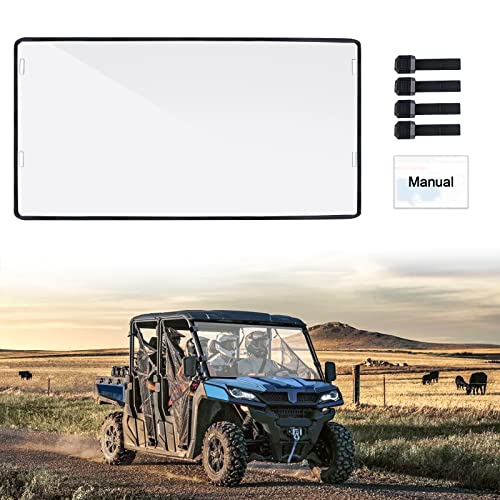 Scratch-Resistant Uforce 1000 Windshield - Starknightmt Uforce Windshield Compatible With Cfmoto Uforce 1000/1000 Xl 2019-2023, Heavy--Duty Uforce 1000 Accessories Clear Front Window #TOP7