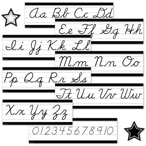 Teacher Created Resources Black and White Cursive Mini Bulletin Board (TCR6983)