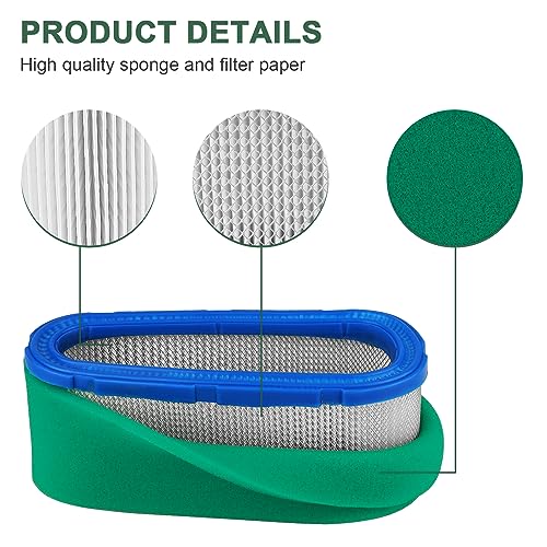 2 PC 36356 36357 Air Filter Replacement for Tecumseh OHV110 OHV115 OHV120 OHV125 OHV130 OHV140 OHV150 OHV155 OHV16 OHV165 OHV17 OHV17 75 Lawn wn Mower - Image 3