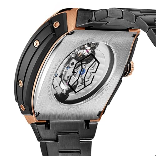 Image of OLEVS Automatic Mens Watch Self Winding Stainless Steel Gold Watch for Men