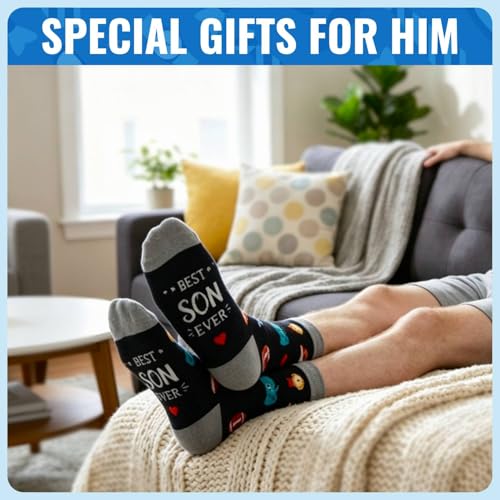 Calcetines HAPPYPOP algodón texto inglés regalo original de hombre 4