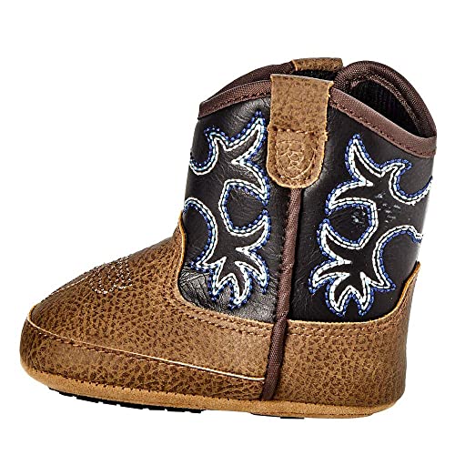 M&F Western Baby Boy's Tombstone (Infant/Toddler) Medium Brown/Blue US 3 Infant M3
