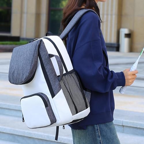 Mochila de material de tenis con espacio separado para zapatillas y coderas 3
