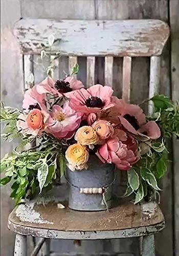 5D DIY Diamond Painting Kit Full Drill Diamond Painting Sets for Adult or Kid,Butterfly Flowers Pattern Diamond Embroidery 16