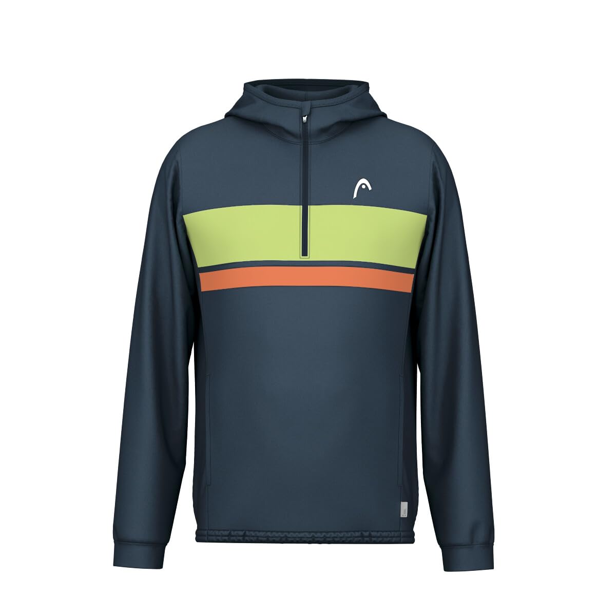 HEAD Topspin - Sudadera con Capucha para niño, Color Azul Marino y Verde