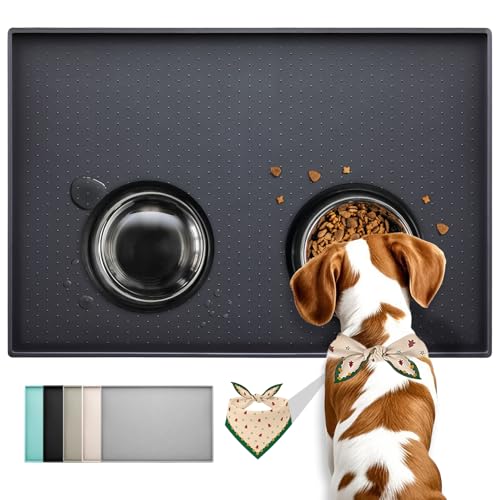 Conlun Hunde Futtermatte Katzen Futtermatte, Rutschfestes Design,...