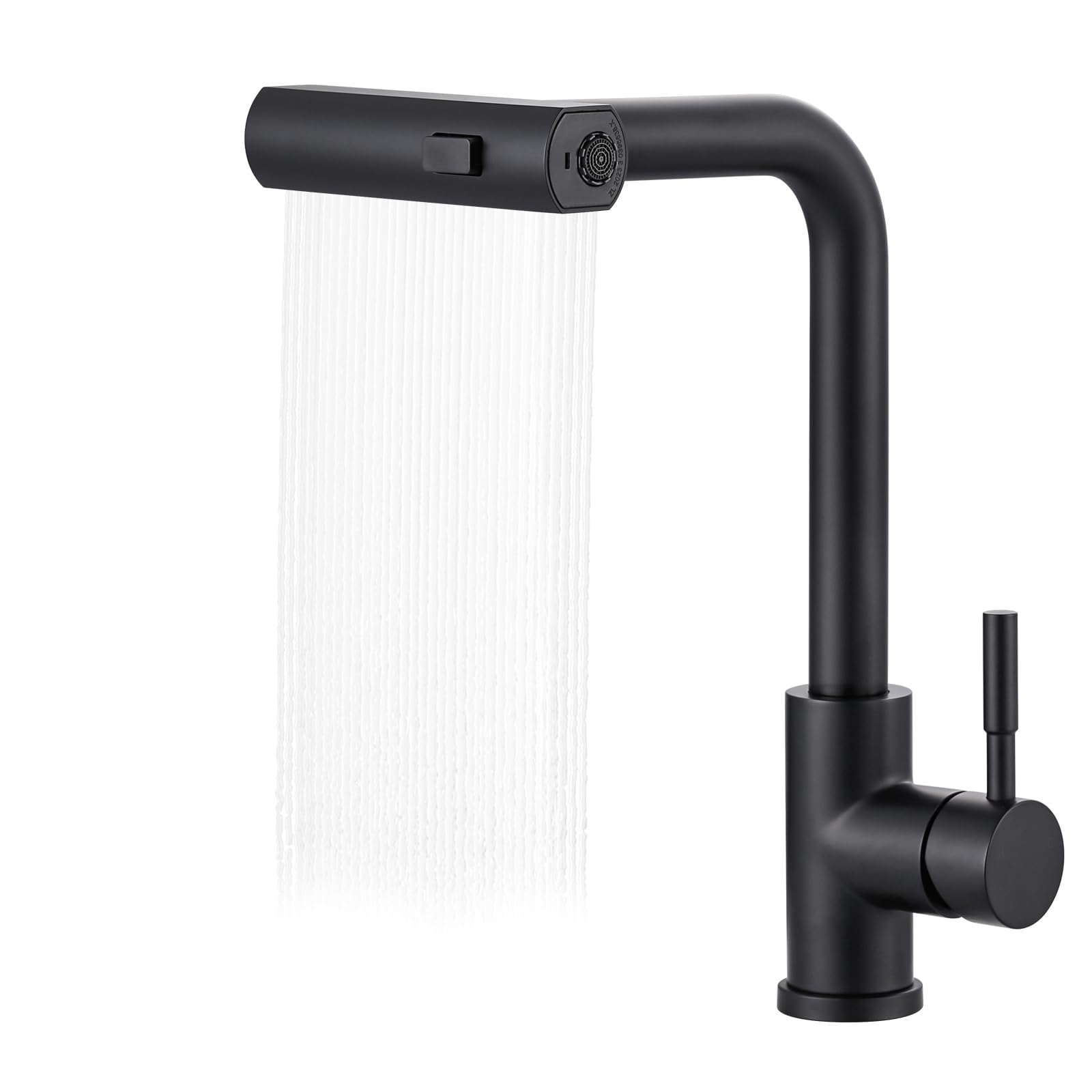 iVIGA Wasserhahn Küche ausziehbar, Hochdruck Küchenarmatur aus Edelstahl 360° Schwenkbar Armatur Küche mit 2 Wasserstrahlarten
