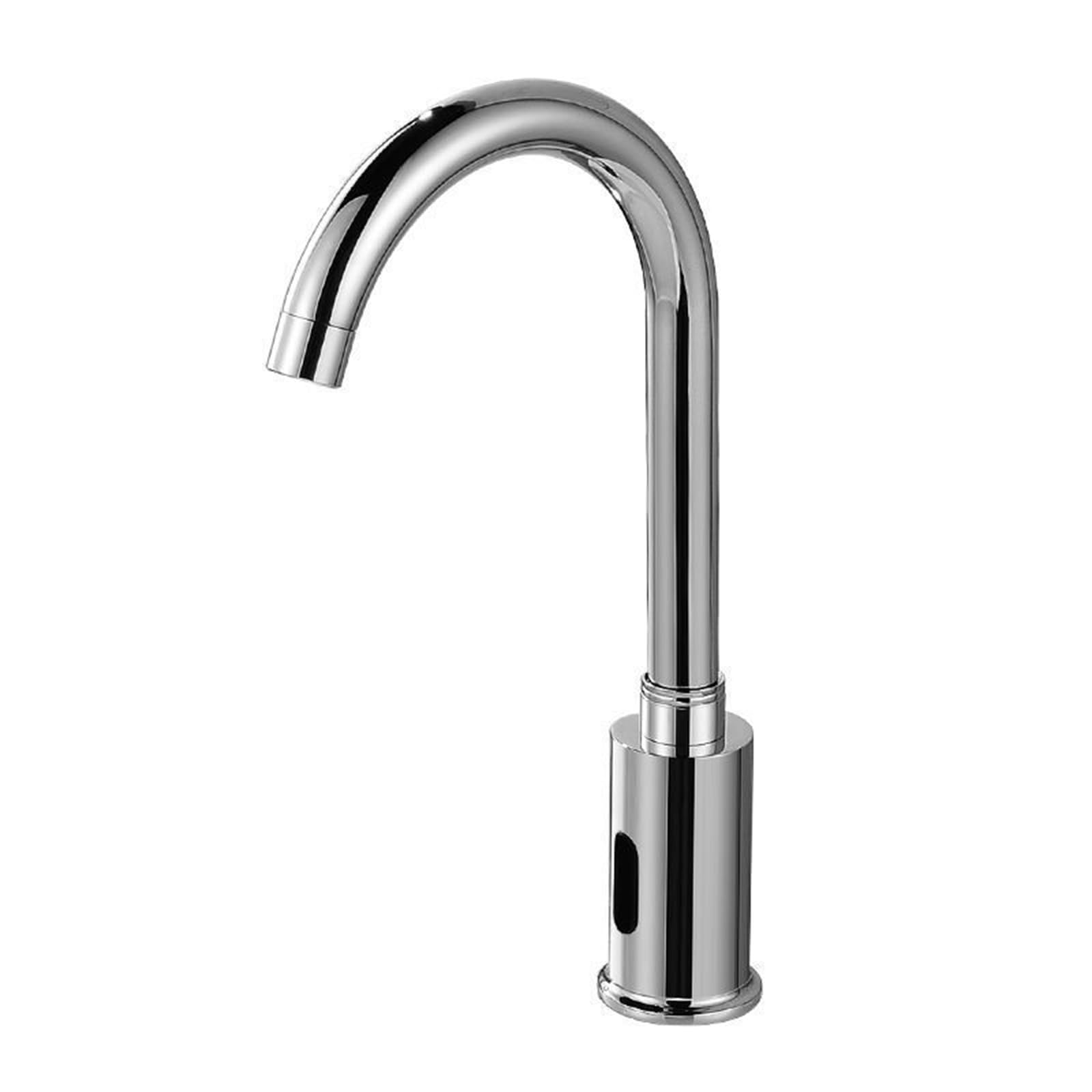 ZYCHSJXA Touchless Bathroom Faucet Basin Mixer Taps Chrome Swivel Gooseneck Spout