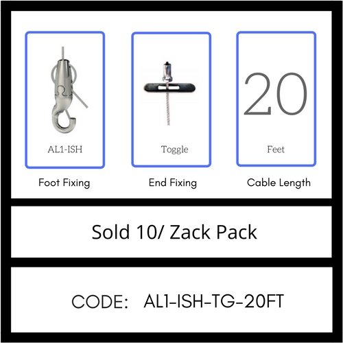 GRIPPLE UL Approved Angel Integrated Hook Hanger, Sold 10/Zack Pack, Made in USA (AL1-ISH-TG-20FT)