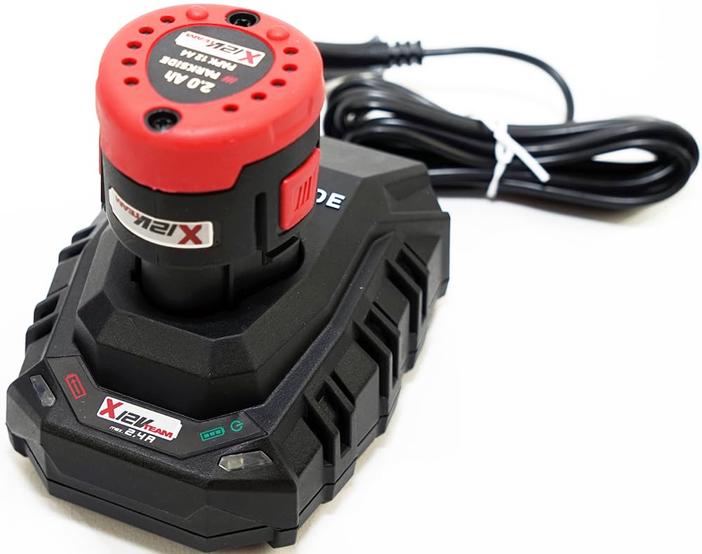 Offerta per batteria originale PAPK 12 da 12V 2Ah con caricabatterie – batteria agli ioni di litio – compatibile con la serie PARKSIDE X12V Team – caricabatterie 2,4 A