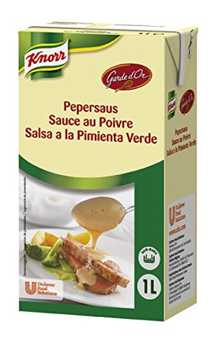 Knorr Garde D'Or Salsa Pimienta Verde líquida lista para usar brik [6 unidades x 1L]