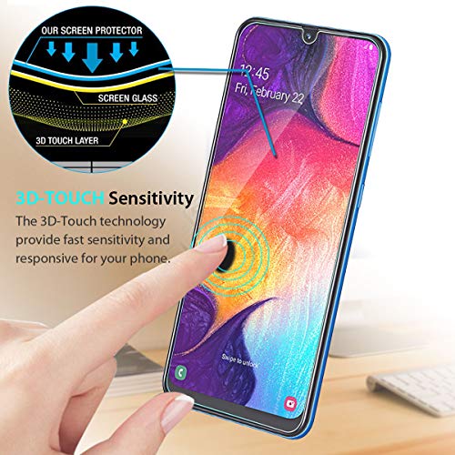Zeking [2-Pack] Design For Galaxy A70 (2019) Privacy Tempered Glass Screen Protector, Anti-Glare [3D Touch][Case Friendly] Bubble Free #TOP5