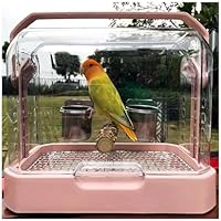 Amazon | インコ キャリー・鳥籠両用 パノラマ完全透明アクリル鳥