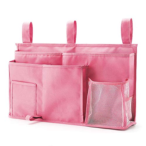 Bseash Bunk Bed Organizer - 8 Pocket Hanging Bedside Caddy, Perfect for College Dorm, Hospital, Baby Beds - 600D Oxford Cloth (Pink) - Cosy Home Interiors Bseash Bunk Bed Organizer - 8 Pocket Hanging Bedside Caddy, Perfect for College Dorm, Hospital, Baby Beds - 600D Oxford Cloth (Pink) - Image 8