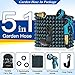 Gardguard 50ft Expandable Garden Hose Water Hose with 10 Function Nozzle and Durable 3-Layers Latex, Water Hose with Solid Fittings (BLUE)