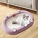 Baoblaze Cat Scratcher Nest Basin, Pet Supplies, Piggy Design, Oval Scratch Pad Cat Scratching Board for Cats Grinding Claw Training, Purple
