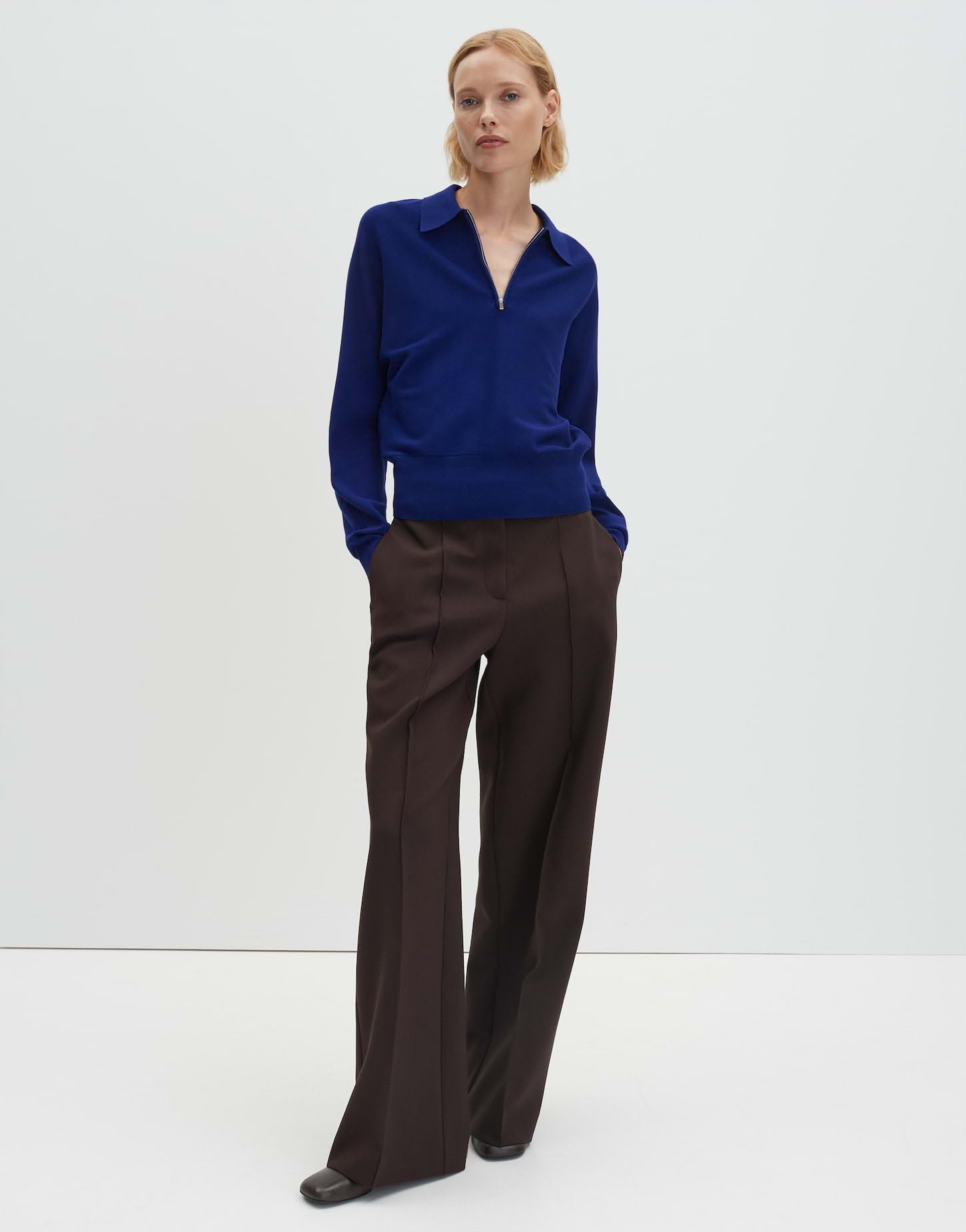 someday Damen Pullover | TINEKI Loose Strickpullover mit Polokragen