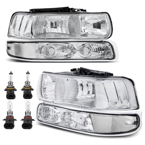 KUIPERAUTO 1999–2002 Chevy Silverado Headlights | Tahoe & Suburban Replacement