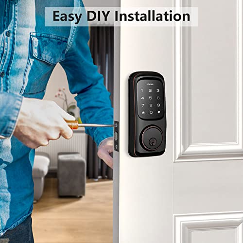 Revolo Keyless Entry Door Lock with Touchscreen Keypad - Code YOWUIUAZ