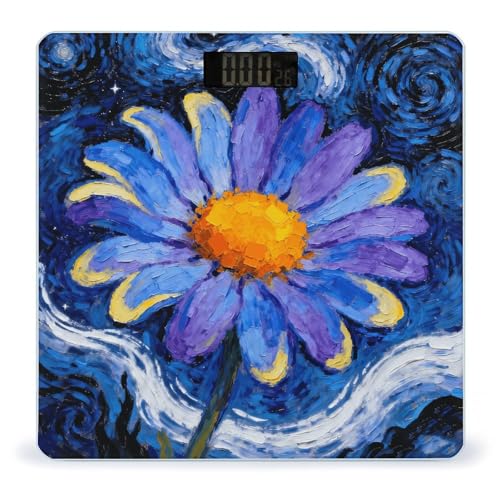 Báscula Digital Starry Night Daisy para Baño miniatura 1