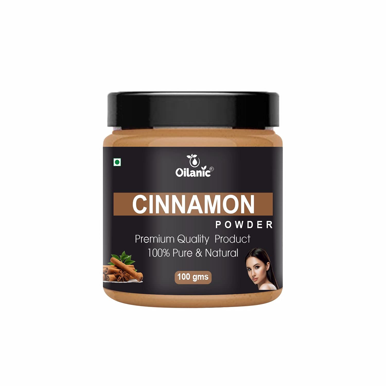 Oilanic Pure and Natural Cinnamon Powder for Skin and Hair (Pack of 1, 100 gram)|Dalchini Powder for Cooking and Baking, Herbal Remedies for Face Packs and Hair Care No Preservatives or Additives-image-23