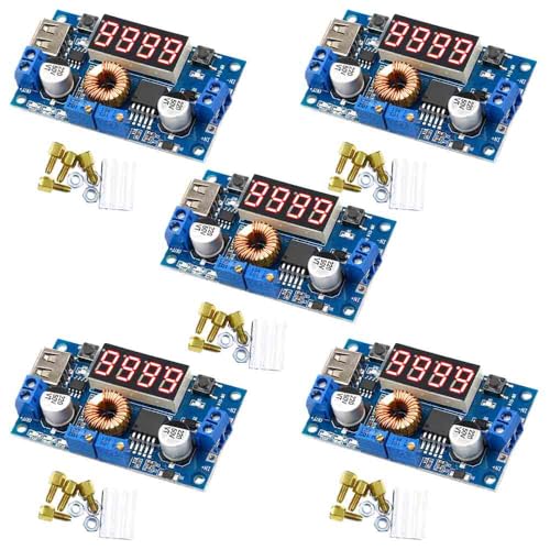 5 XL4015 5A DC-DC ~ddRo[^[W[ dM[^{[h LEDdv&USBo͕t