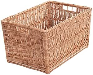 Weidenkorb Mit Tragegriffen - Naturfarbener Gartenkorb 50x35cm