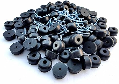 25 Rubber Feet for Heavy Beech Chopping/Cutting Board + Screws,Metal Washer