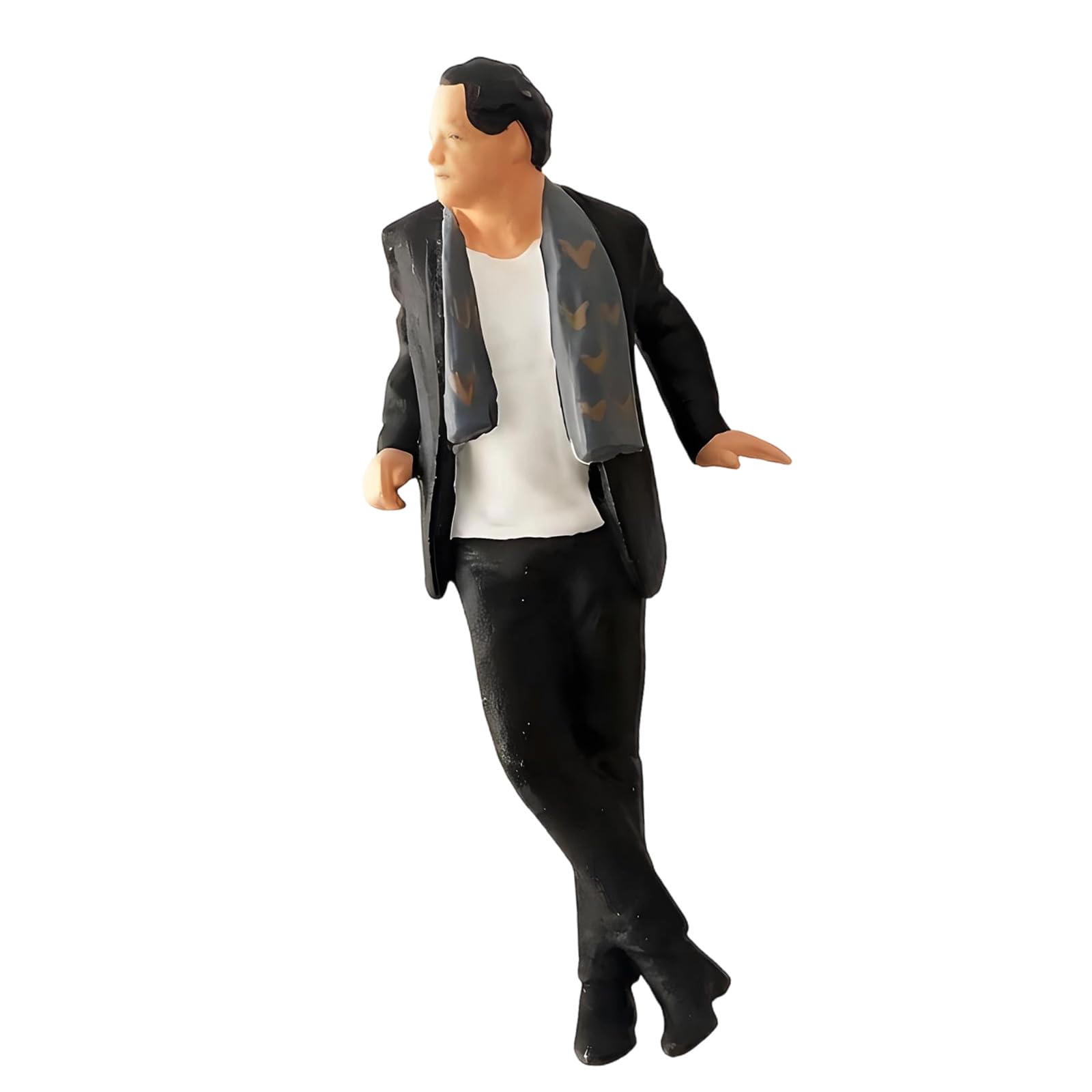Hredyqw Gentleman Bike Figures Model 1:64 Hand Painted Miniature Figure for Miniature Scenes Dioramas Props,Layout