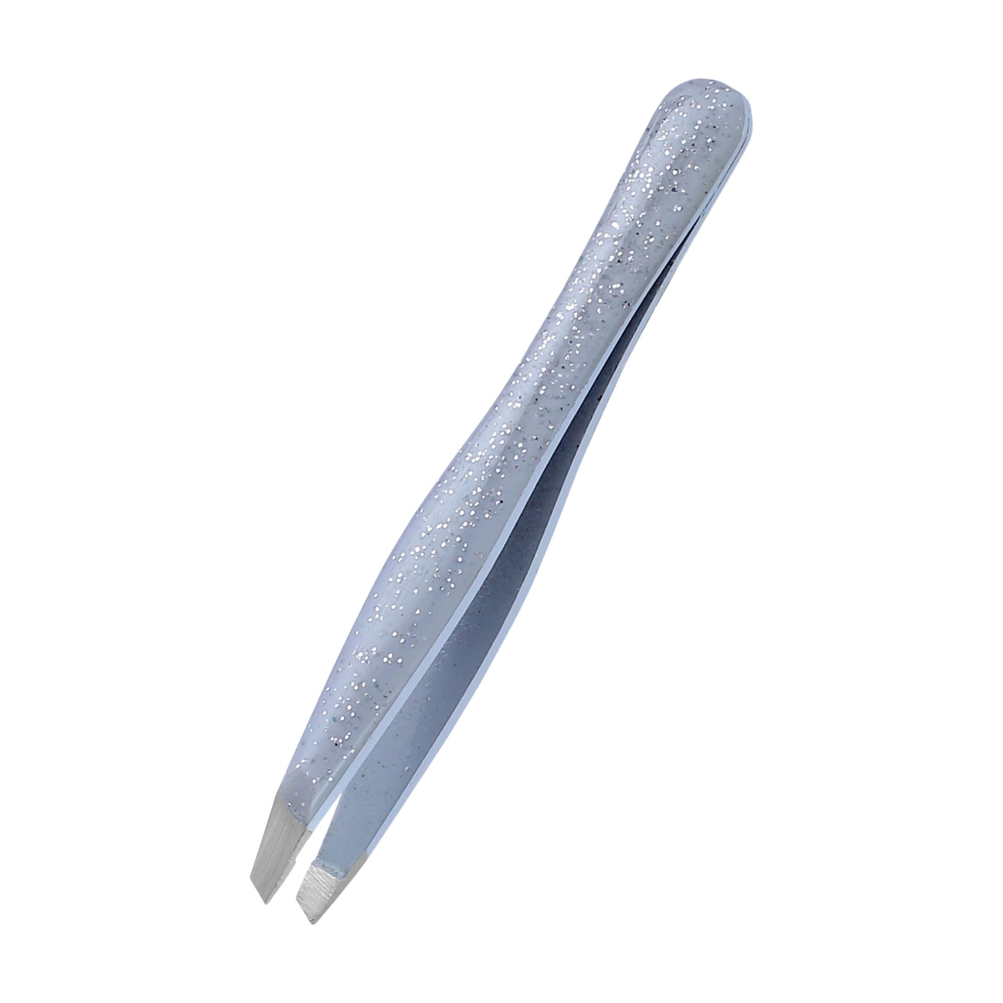 Eyebrow Tweezers - 1 Pc Professional Stainless Steel Tweezer for Facial Hair Removal- Eyebrow Tweezers for Women and Men - Professional eye brow twizzers and trimmer. (Silver)