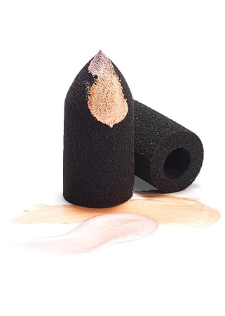 Finger Beauty Blender Makeup Sponge,Finger Puff,Foundation Blending Sponge,Flawless for Liquid, Creams, and Powders, (Pink, Pack of 1)