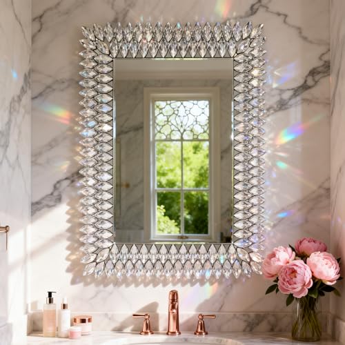 HMANGE Crystal Diamond Rectangle Mirror