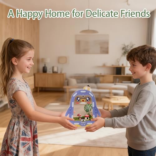 Image of Jumping Spider Enclosure, Penguin Style Small Spider Terrarium with Magnetic Feeding Hole, Escape-Proof Habitat for Tarantula, Mantis, Beetle