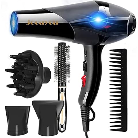 Jooayou 3000W Professional Hair Dryer, Ionic Hairdryer for Women Men, Fast Drying Blow Dryer with Diffuser 2 Speed 3 Heat Setting and Cool Button for Salon Home Travel Hair Styling Cover