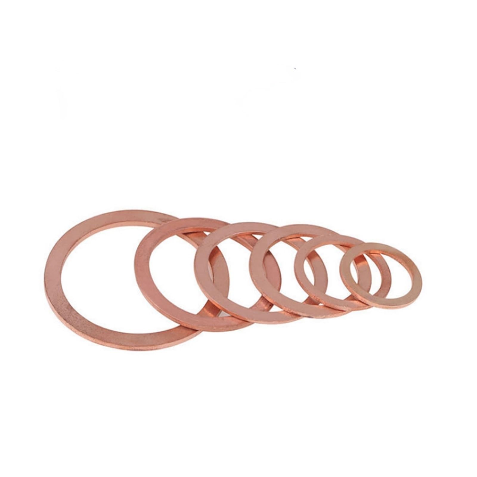 10/50 piezas de juntas planas de cuña, arandelas espaciadoras lisas, sujetadores M5 M6 M8 M10 M14 M16 M18 M20 M22 M24, arandelas de cobre macizo(M16x20x2mm,50PCS)