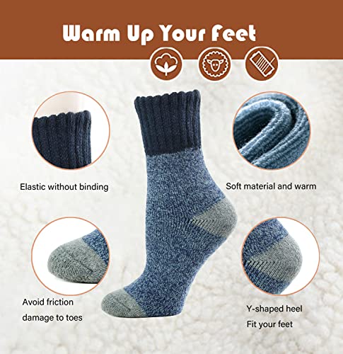 Image of Womens Wool Knit Winter Socks