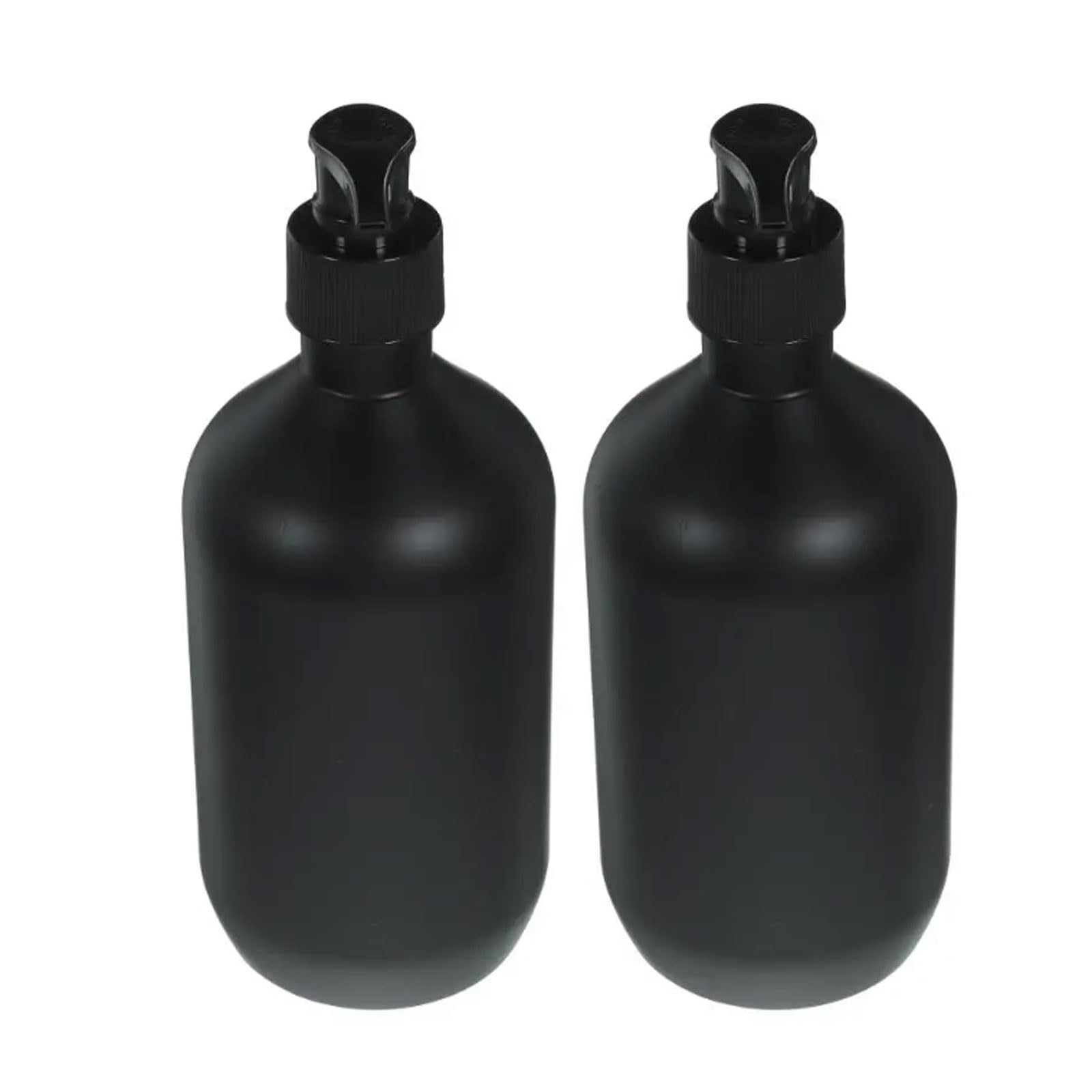 16.9oz Black Soap Dispenser Travel and Daily Use, Bathroom Countertop Pump, Refillable Kitchen Bottles