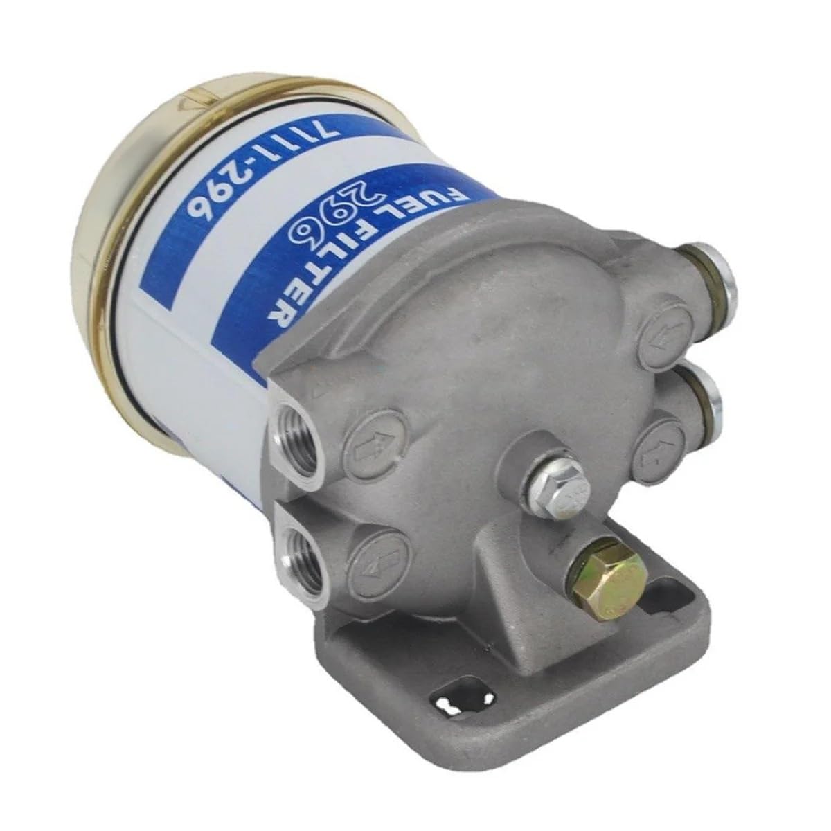 Filtro diésel Separador de agua y aceite Conjunto de taza única 7111-296 HDF296 Combustible universal 296 elementos Filtro de combustible Filtro de gasolina