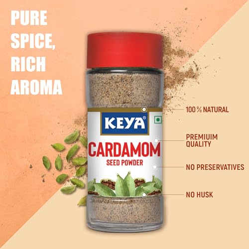 Image of Keya Cardamom Seed Powder 50gm | Only Seeds No Husk | Elaichi Powder | Exotic Spices | Aromatic, Finely Ground, Non-GMO | Ideal for Exquisite Flavoring | 50g