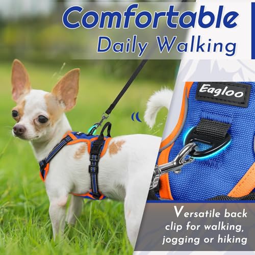Image of Eagloo Dog Harness for Small Dogs, No Pull Pet Vest with 2 Leash Clips