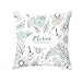 Fundas de Cojín Decorativos Buganvillas Cuadradas Terciopelo Suave Funda de Almohada Cubierta para Cojines Sofá Sala de Estar Dormitorio Cama Decorativo Throw Pillow Case Pillowcase,50x50cm R1855