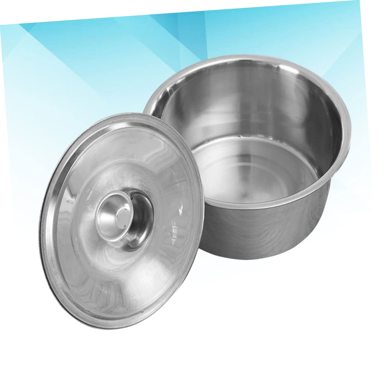 BRIGHTFUFU Stainless Steel Seasoning Basin with Cover Deep Capacity Condiment Non Magnetic Dish for Restaurants and Home Use and Kitchen Essential